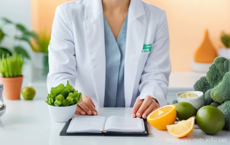 영양사 직무 스트레스 관리법 - Here are three detailed image generation prompts in English: 영양사 직무 스트레스 관리법 - Here are three detailed image generation prompts in English: