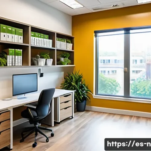 영양사 실무 환경 구축하기 - A modern nutritionist's office designed for maximum efficiency and comfort in a Spanish-speaking env...